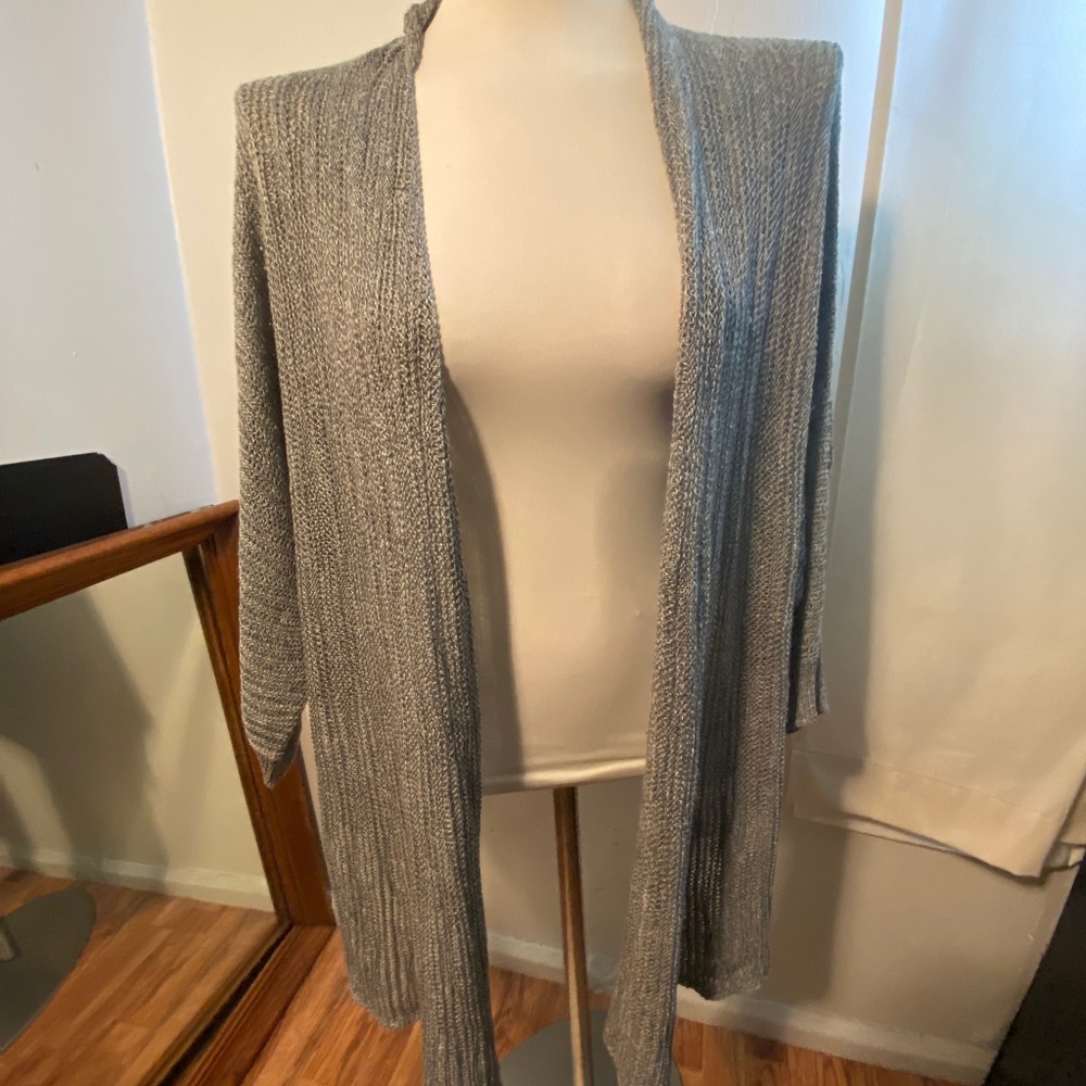 Designer Eileen Fisher Draped FRT Cardi